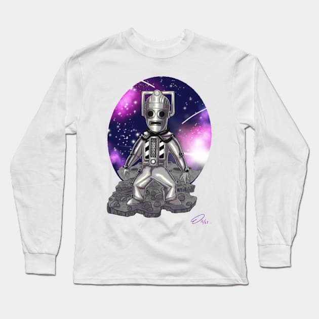 Moonbase Long Sleeve T-Shirt by Webb Doodles